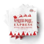 Northpole Express (Square) | Square Tile Coasters