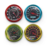 Speedometer | Round Tile Coasters