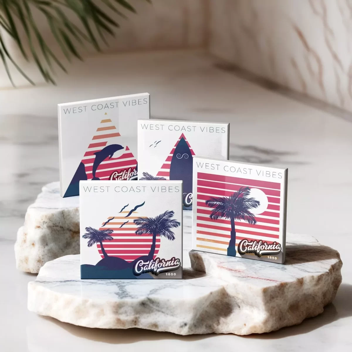 California - West Coast Vibes v.1 | Square Tile Coasters - Image 4