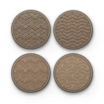 Dune Crest | Round Tile Coasters
