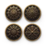 Embossed Mandala | Round Tile Coasters