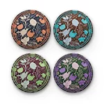 Flora-Cera | Round Tile Coasters