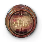 For Wine Lovers (Custom) | Round Tile Coasters