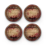 For Wine Lovers (Custom) | Round Tile Coasters