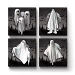 Halloween Ghost Coaster v.1 | Square Tile Coasters