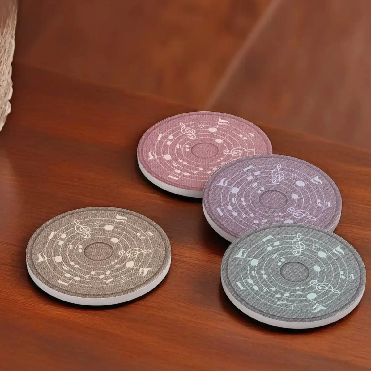 Music Notes | Round Tile Coasters - Image 4