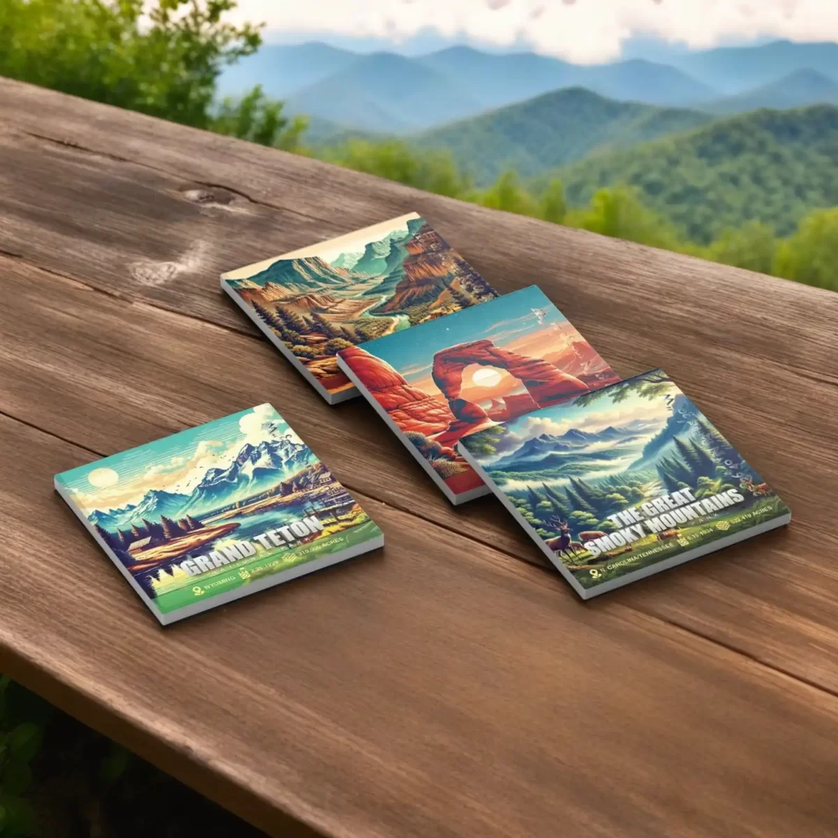 National Parks Series v.2 | Square Tile Coasters - Image 4
