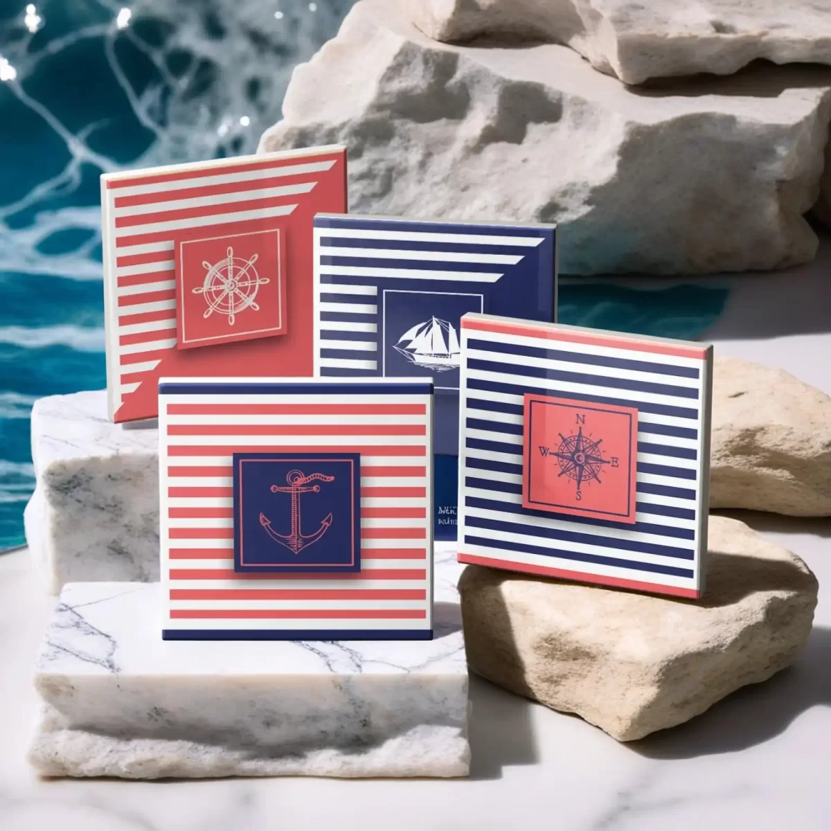 Nautical Collection One | Square Tile Coasters - Image 4