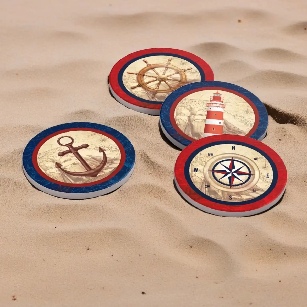 Nautical Collection Two (Round) | Round Tile Coasters - Image 4