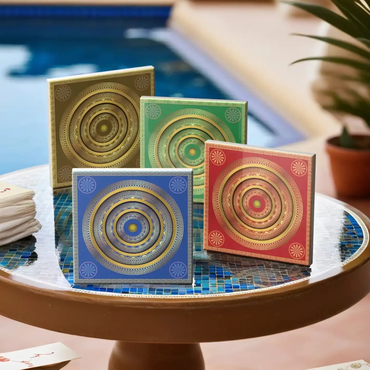 The Greek Coaster | Square Tile Coasters - Image 4
