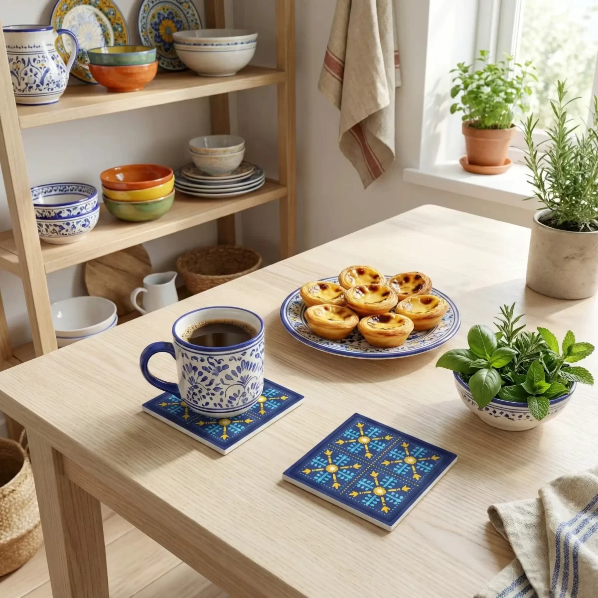 Harmonic Squares | Square Tile Coasters - Image 2