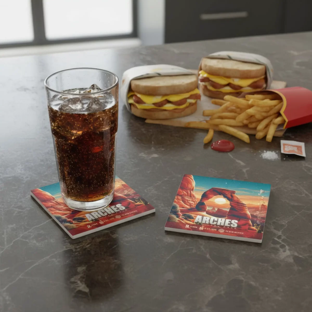 National Parks Series v.2 | Square Tile Coasters - Image 2