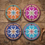 So Oriental | Round Tile Coasters