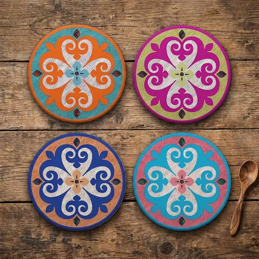 So_Oriental-A-CRMC-Coaster-RND-No4mat-34-1mai So Oriental | Round Tile Coasters - Image 1