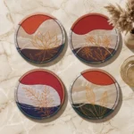 The Minimalist Set | Round Tile Coasters