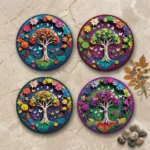 Tree of Life | Round Tile Coasters